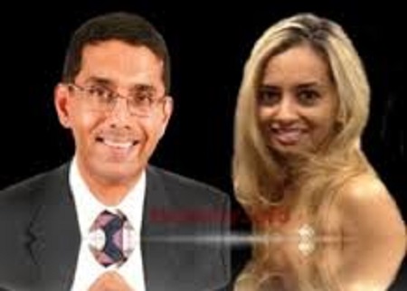 D'Souza was engaged to Denise Odie Joseph while he was still married to Brubaker.